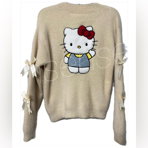 Sanrio Sweaters - Hello Kitty Cream Knit Sweater
